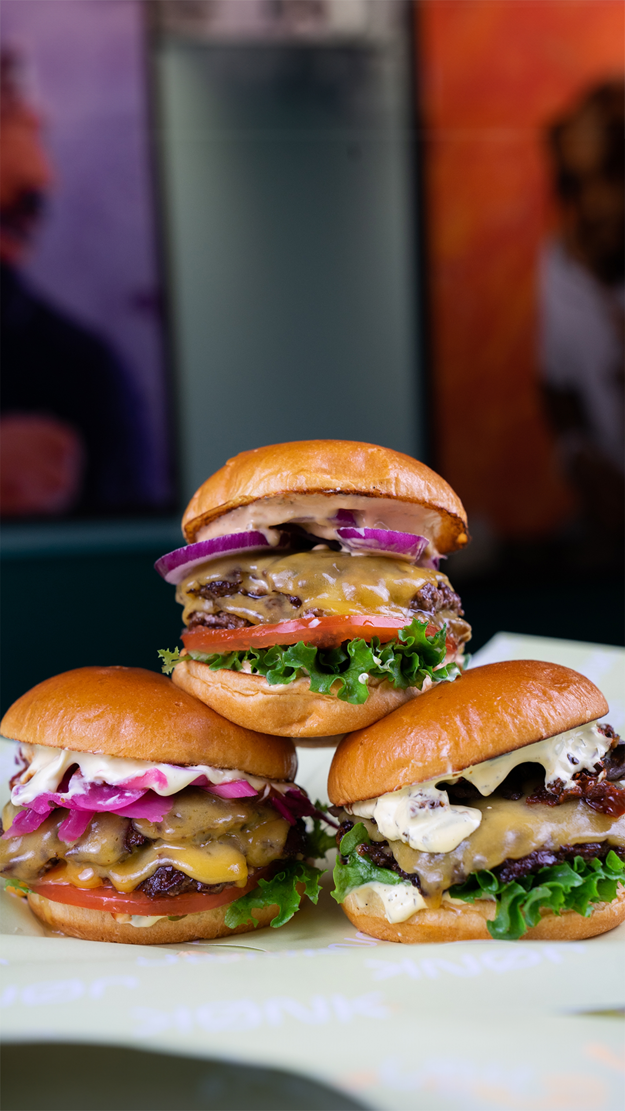 Some example image with burgers
