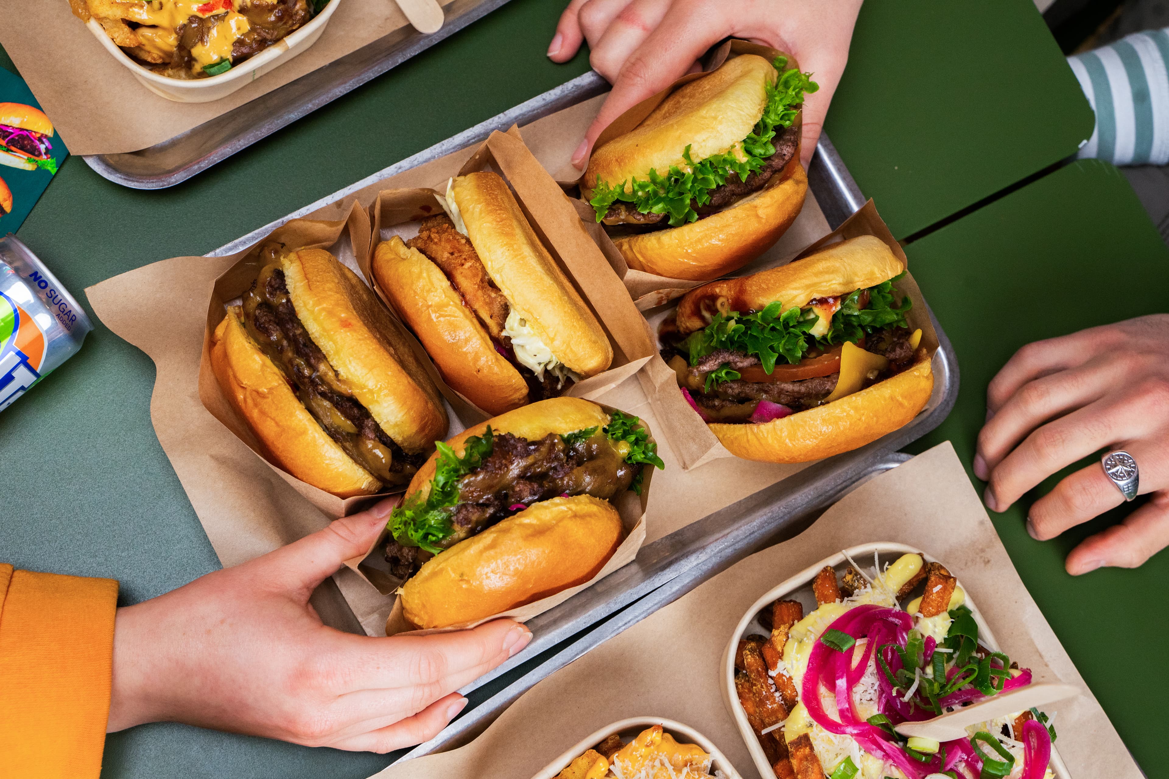 Some example image with burgers